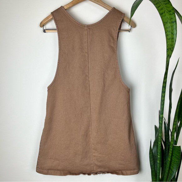 RYLEE + CRU OVERALL DRESS - Camel Brown XS - Picture 4 of 13